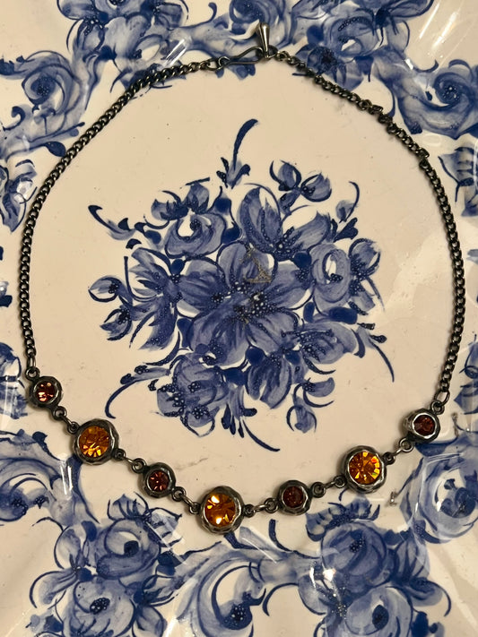 Vintage 1980s-90s Swarovski Crystal Necklace